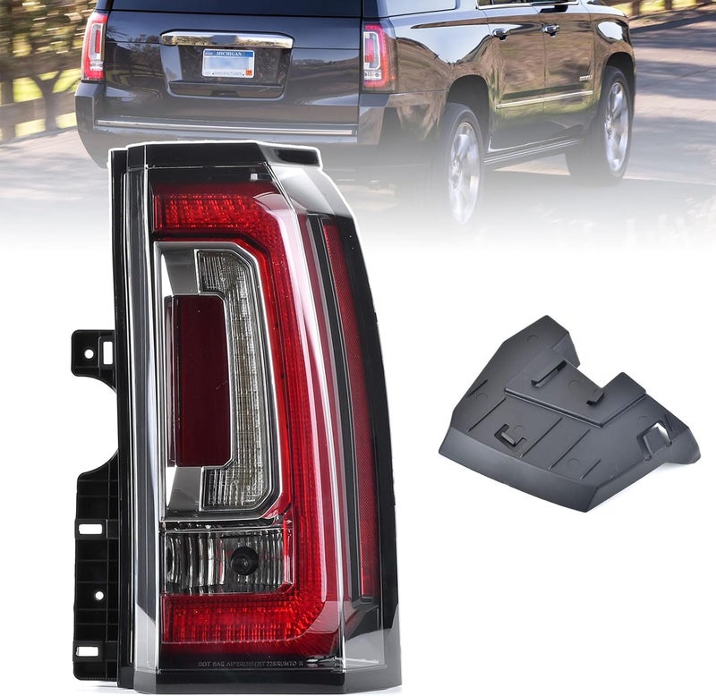 Goopool Tail Lights Assembly Compatible with GMC Yukon XL 2015 2016 2017 2018 2019 2020 LED Right Passenger Side Taillight Brake Turn Signal Assembly With Bulb Replaces 23380460 84536243 GM2801268 - Image 1